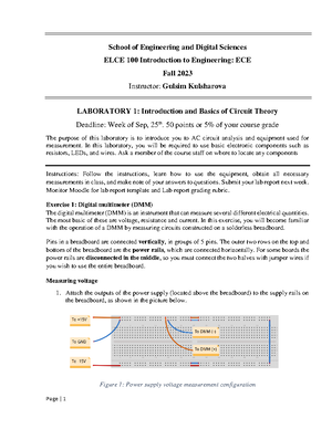 Lab report template ENG 100 - ELCE 100 – Introduction to Engineering ...