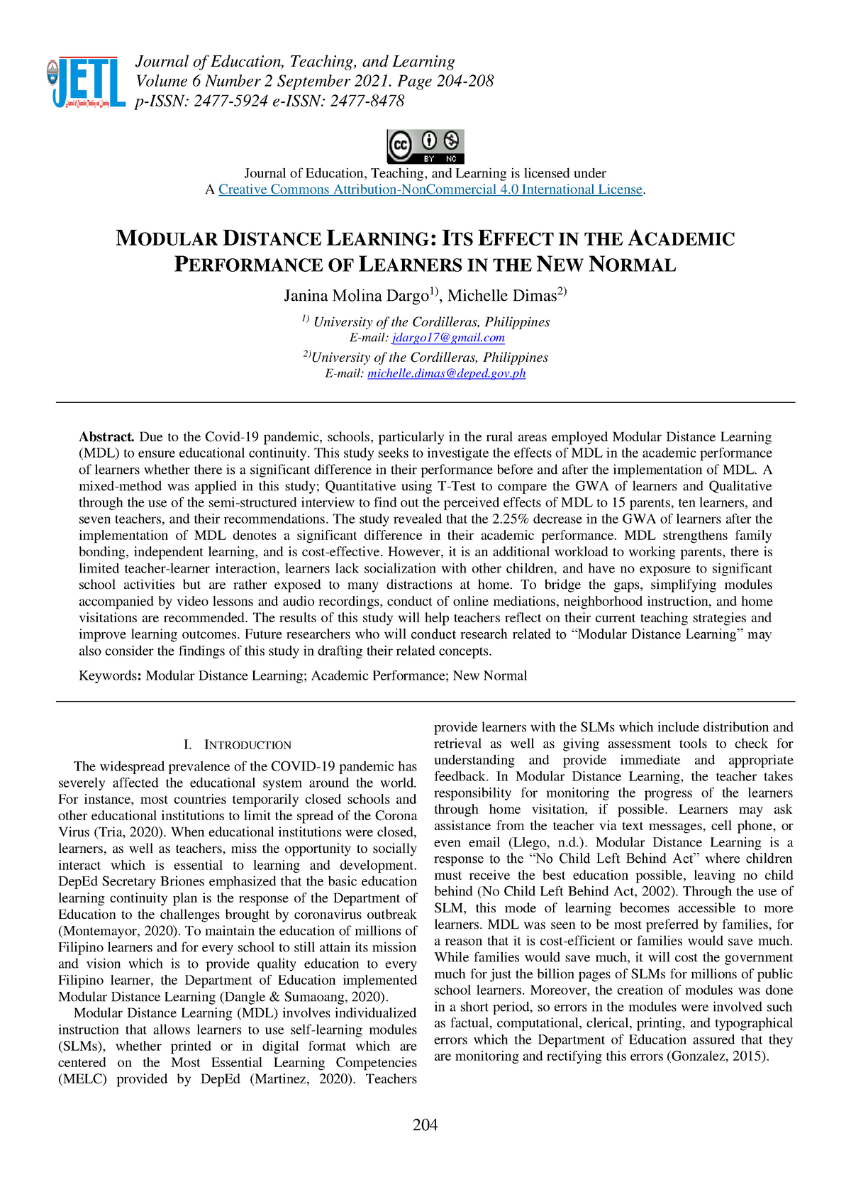 Negative Effects Of Modular Distance Learning To Students