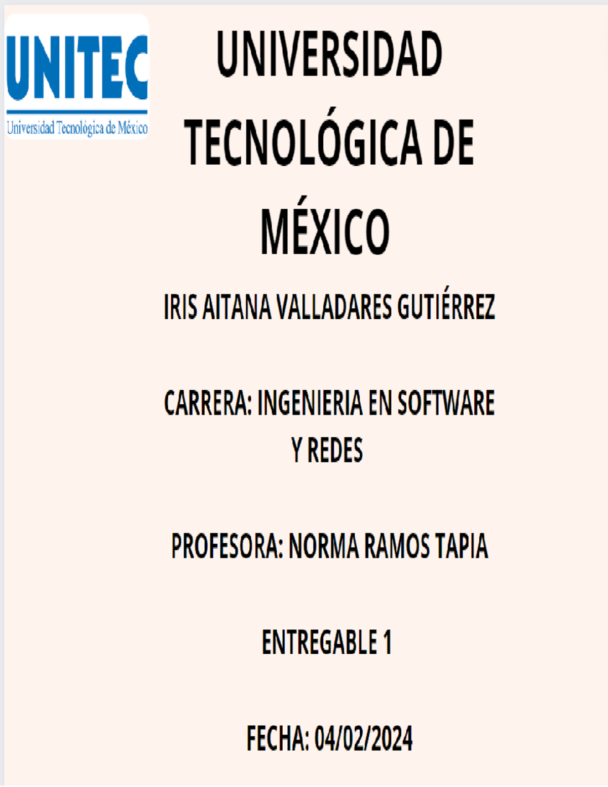 Entregable 1 ingenieria - Ingeniería y Tecnología de Información - Studocu