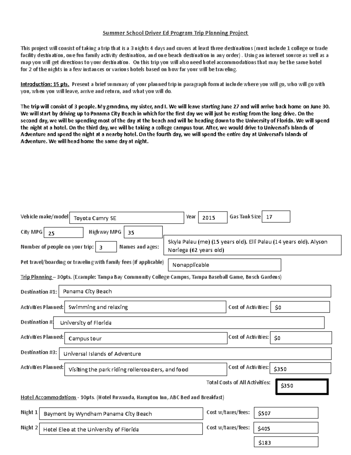 2022-trip-planning-project-summer-school-driver-ed-program-trip