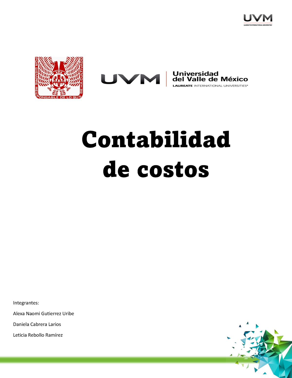 A8 ANGU - Tarea - Contabilidad De Costos - UVM - Studocu