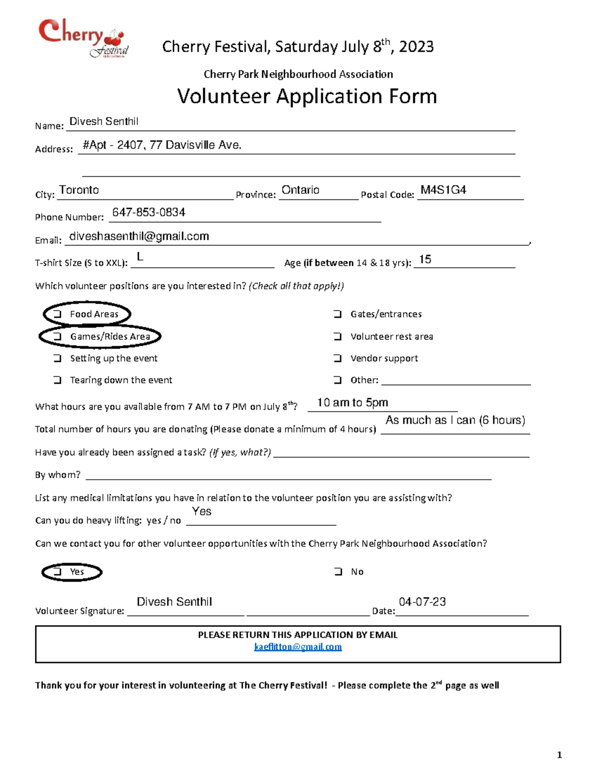 Cherry Festival 2023 General Volunteer Form (1) (2) Cherry Festival