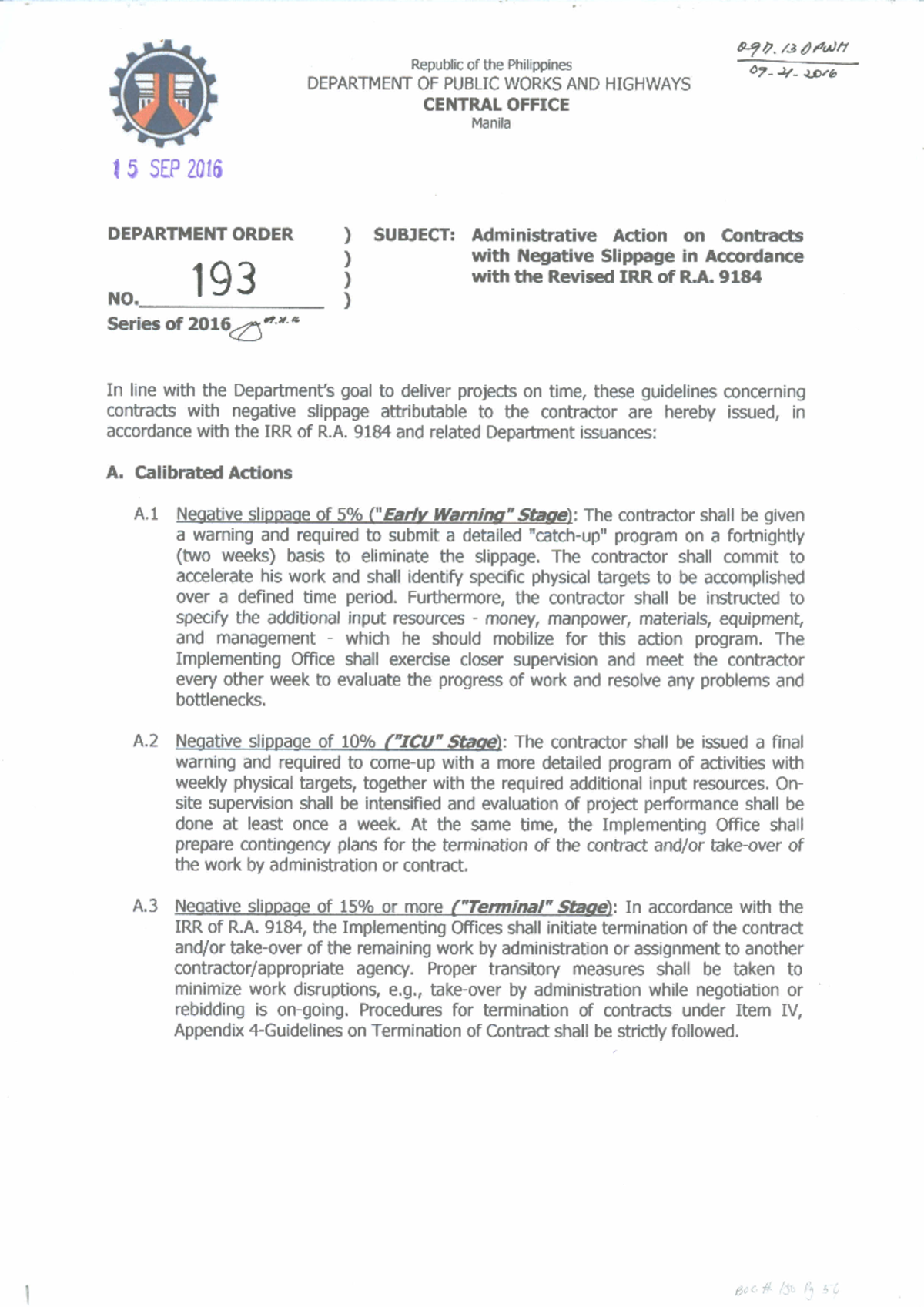 DO 193 S2016 - Assignment - 1 5 S E P 2 Q 1 5 Republic Of The ...