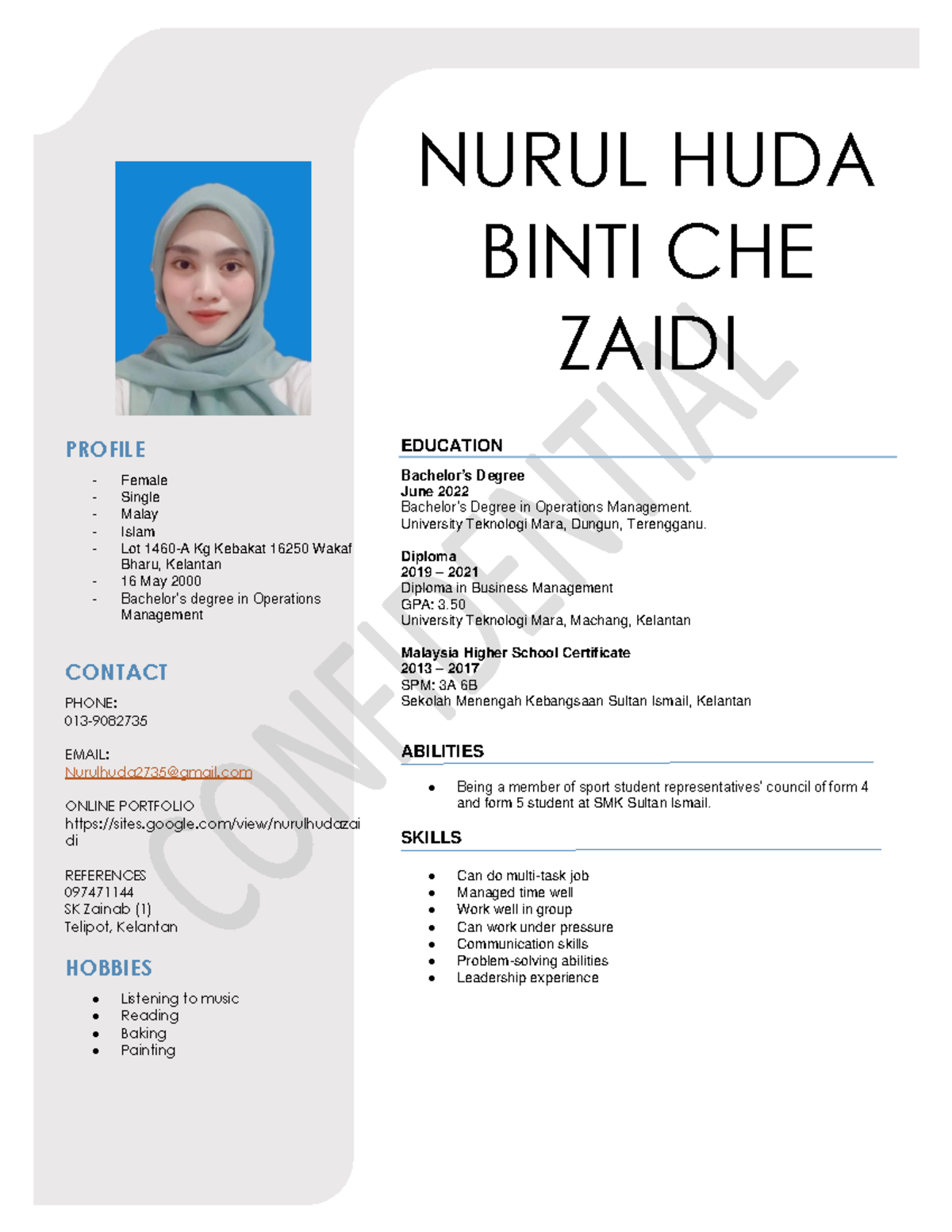 ASM452 Resume Nurul HUDA Binti CHE Zaidi 2022974823 BA244 2C - NURUL ...