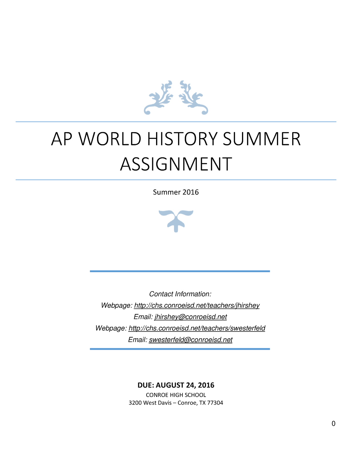 ap world summer assignment quizlet