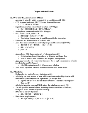 ENVS 274 Chapter 5 notes - Chapter 5: Stratospheric Ozone Shield 5 ...