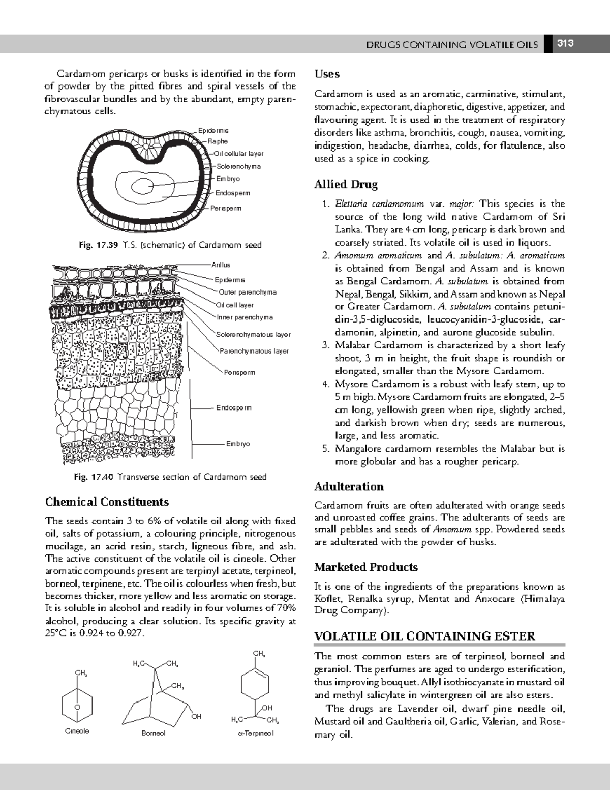 322-324 - Pharmacognosy - DRUGS CONTAINING VOLATILE OILS 313 Cardamom ...