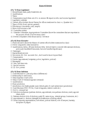 Govt 2306 Exam 1 Study Guide - Chapter 1: Political Culture, People And ...