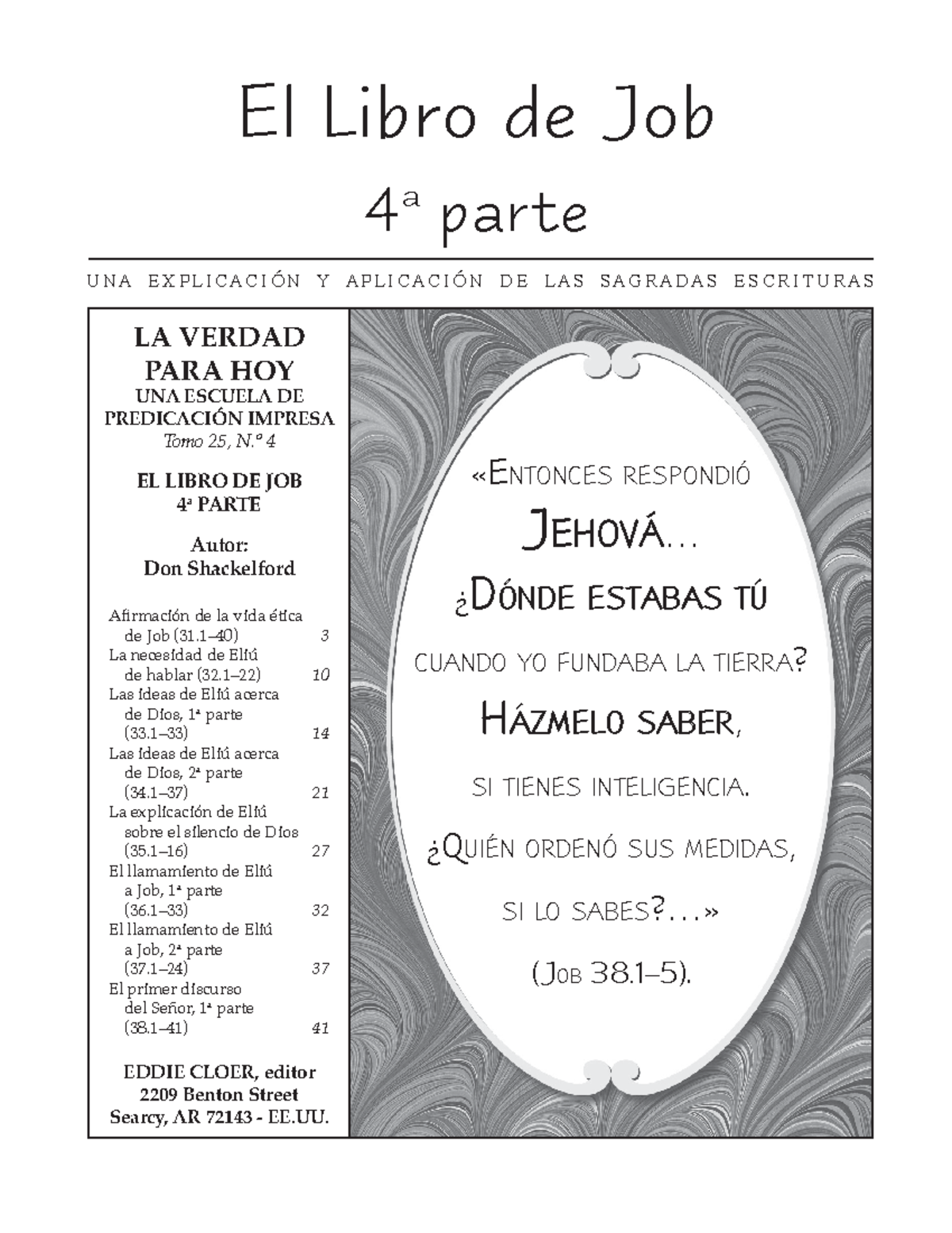 JOB Libro U N A E X P L I C A C I Ó N Y A P L I C A C I Ó N D E L A S