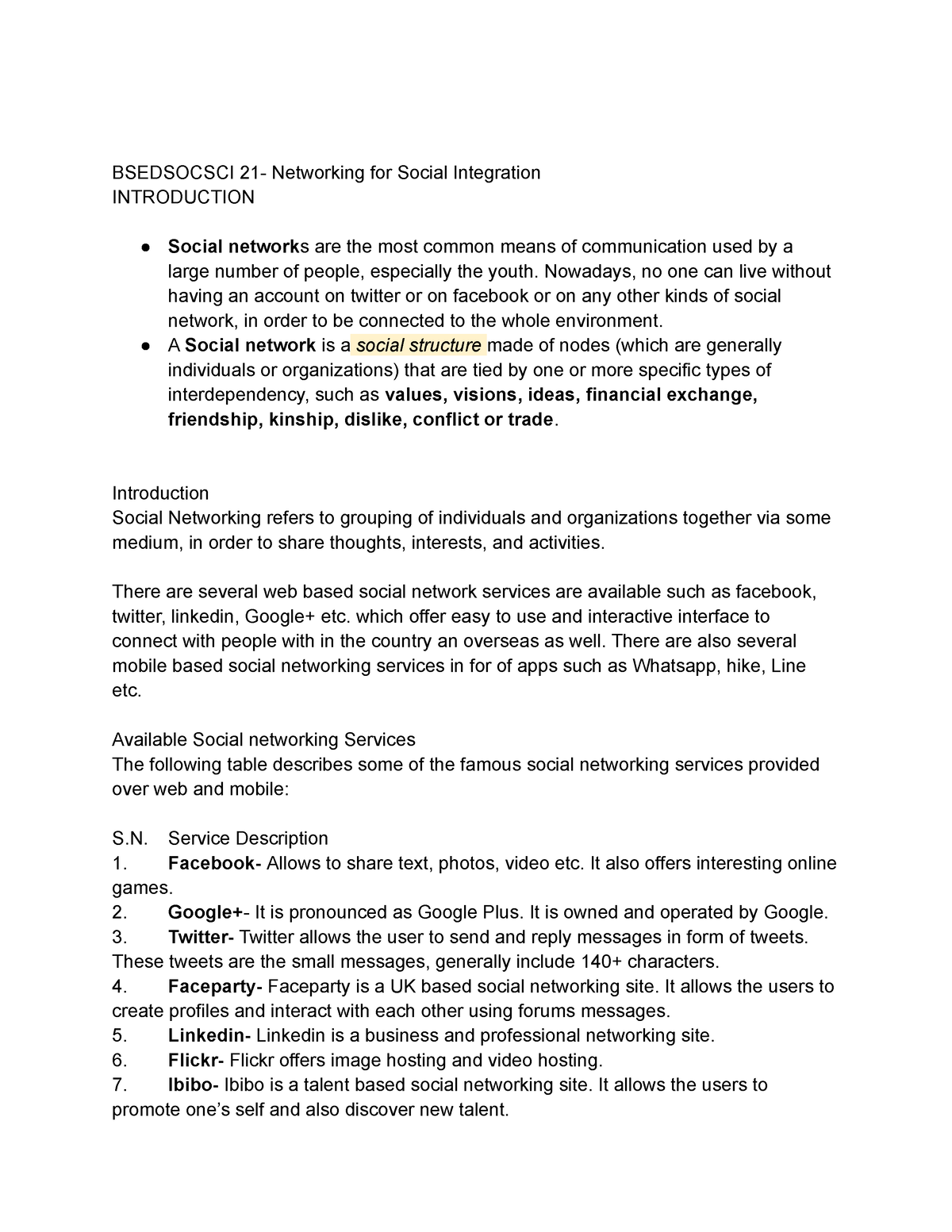 social-networking-for-social-integration-bsedsocsci-21-networking