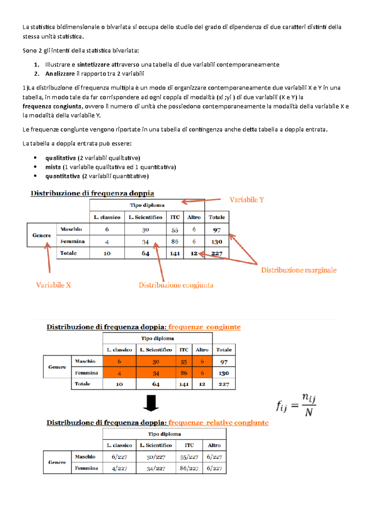 Statistica descrittiva prof. Marina Marino - La statistica ...