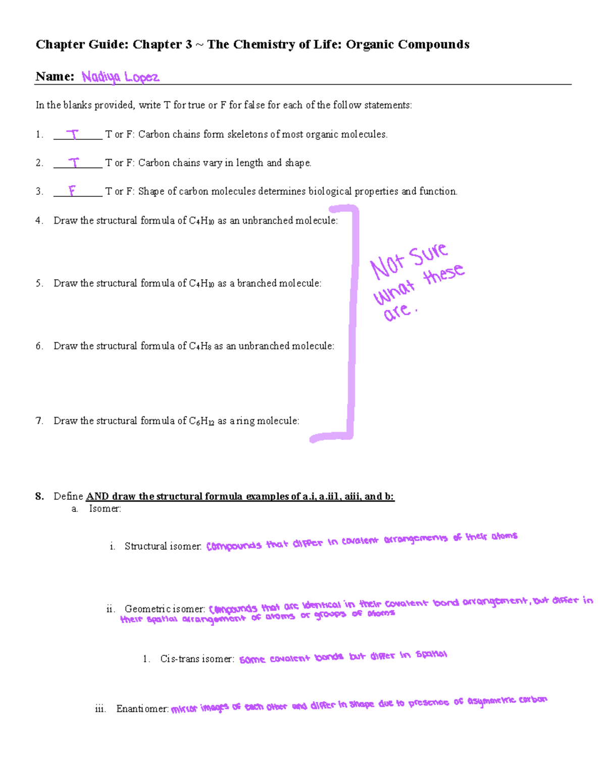 CG+Ch+3 1st - CHAPTER GUIDE QUESTIONS FOR PART 1 CHAPTER 3 - Chapter ...