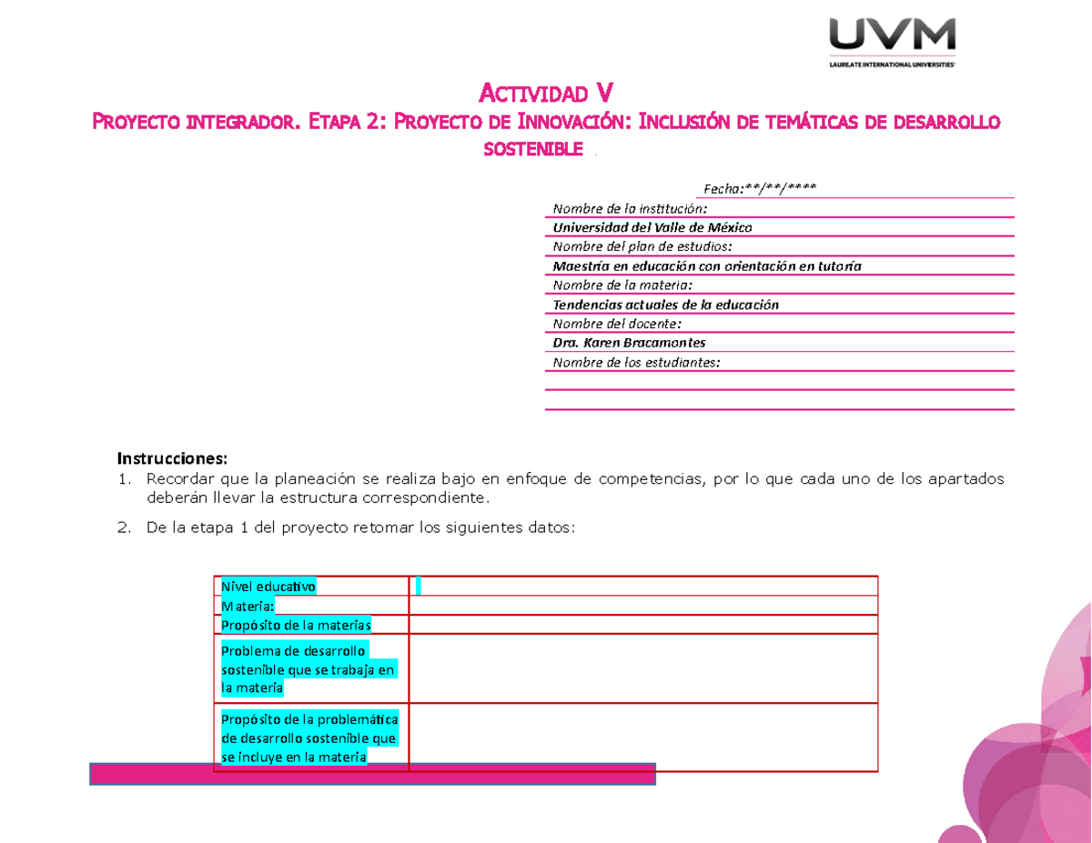 A5 ARAI BAEM GDJL MRMG - Actividad De La Materia Para Apoyo A ...