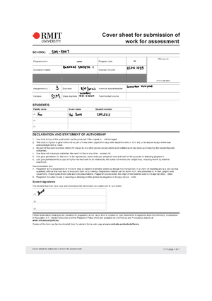 Bus Stats Assignment 2 - Econ 1035 – Business Statistics 1: Group 