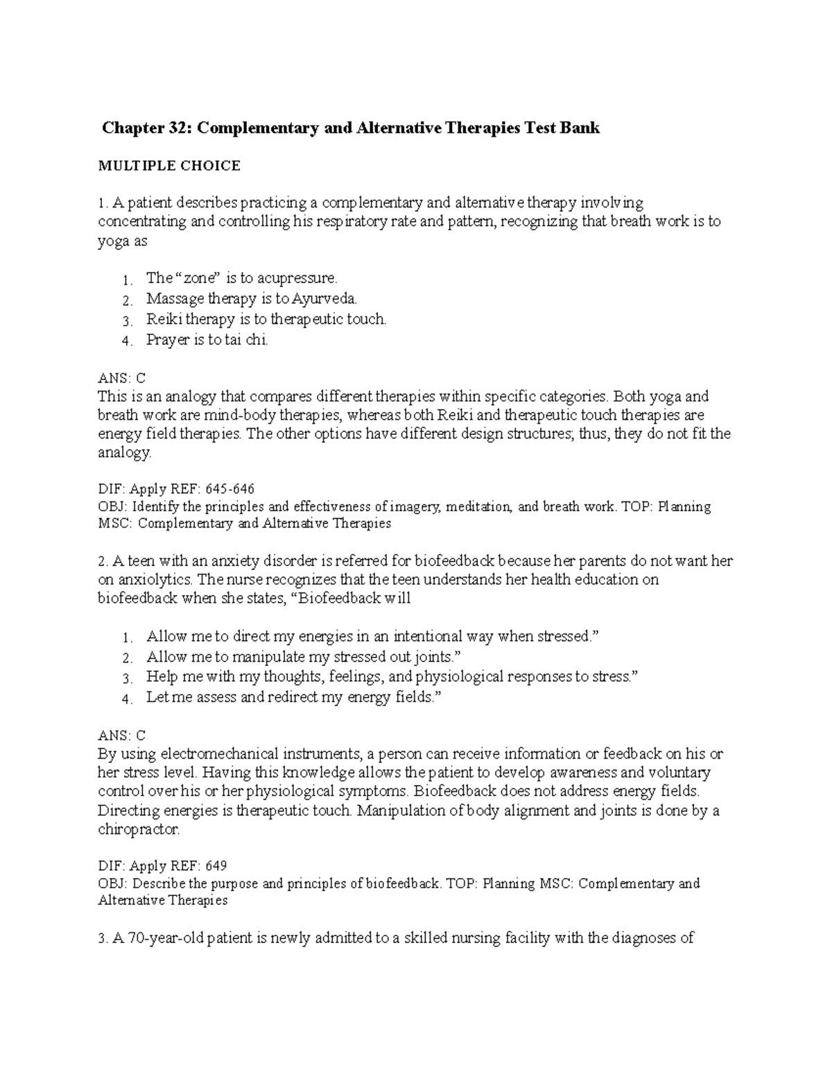 Complementary - Lecture Notes - Chapter 32: Complementary And ...