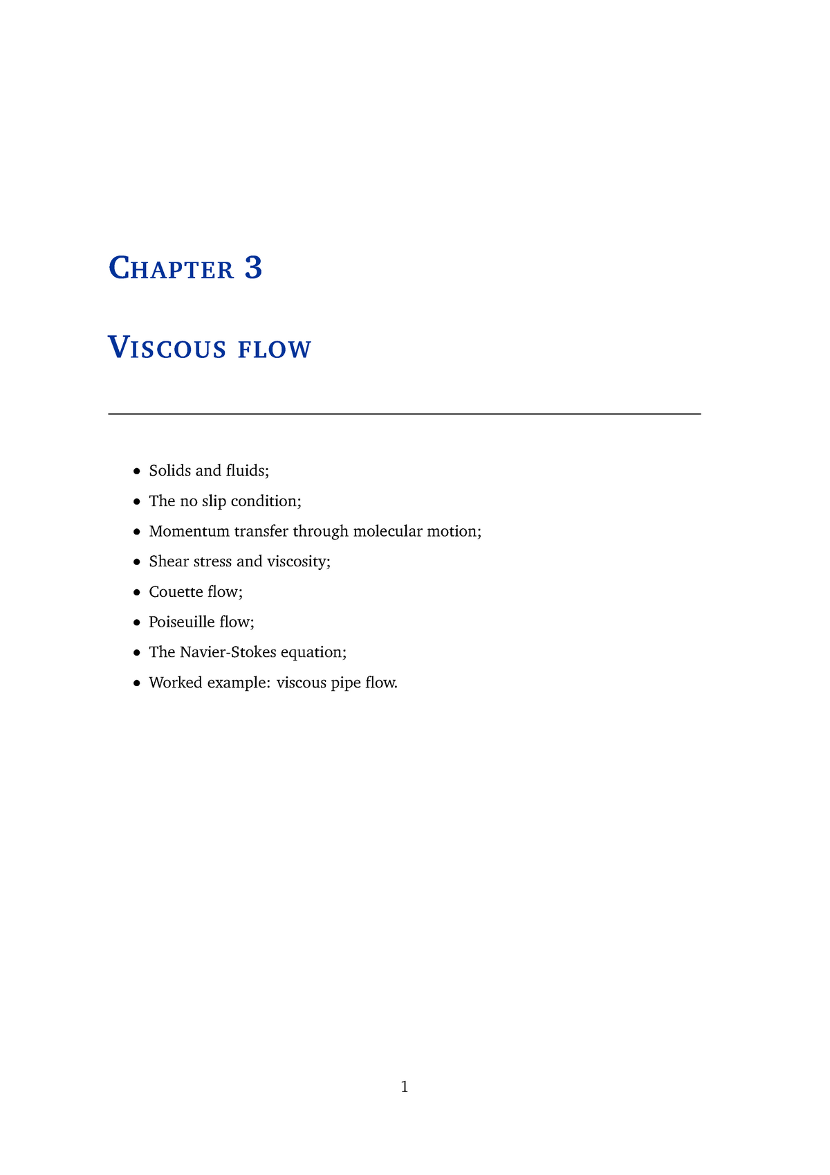 Viscous Flow Sheet Chapter 3 Viscous Flow Solids And Fluids The No Slip Condition Momentum Studocu