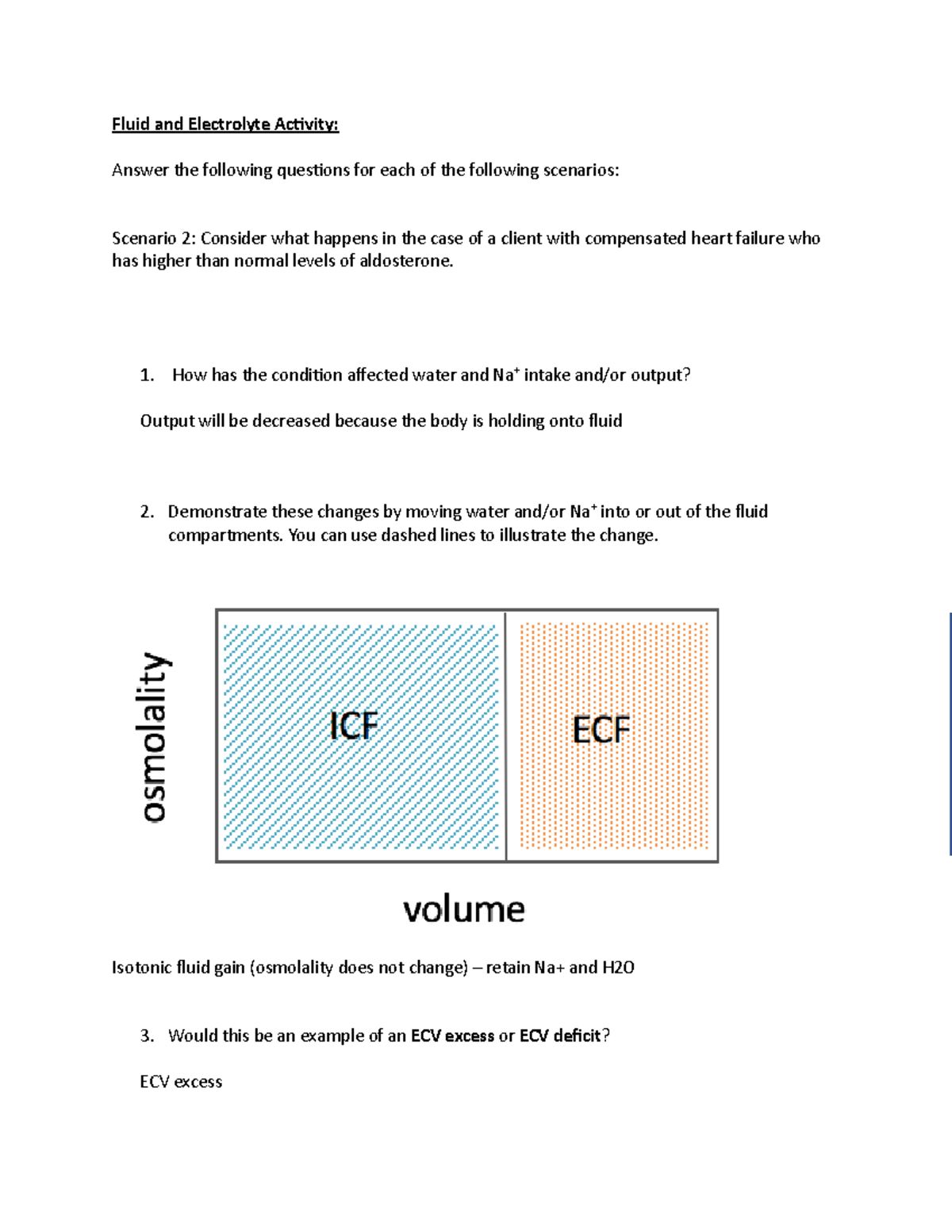 Fluid And Electrolyte Activity Scenario 2 - Fluid And Electrolyte ...