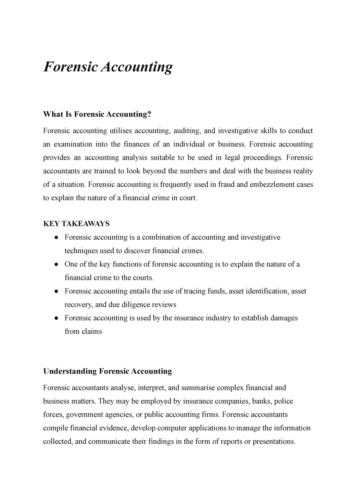 phd thesis on forensic accounting