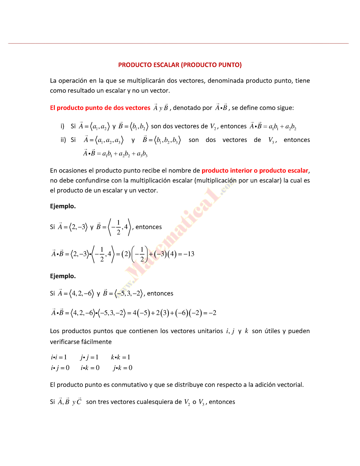 Problemas Resueltos Del Producto Punto - Www . .com Matematica PRODUCTO ...