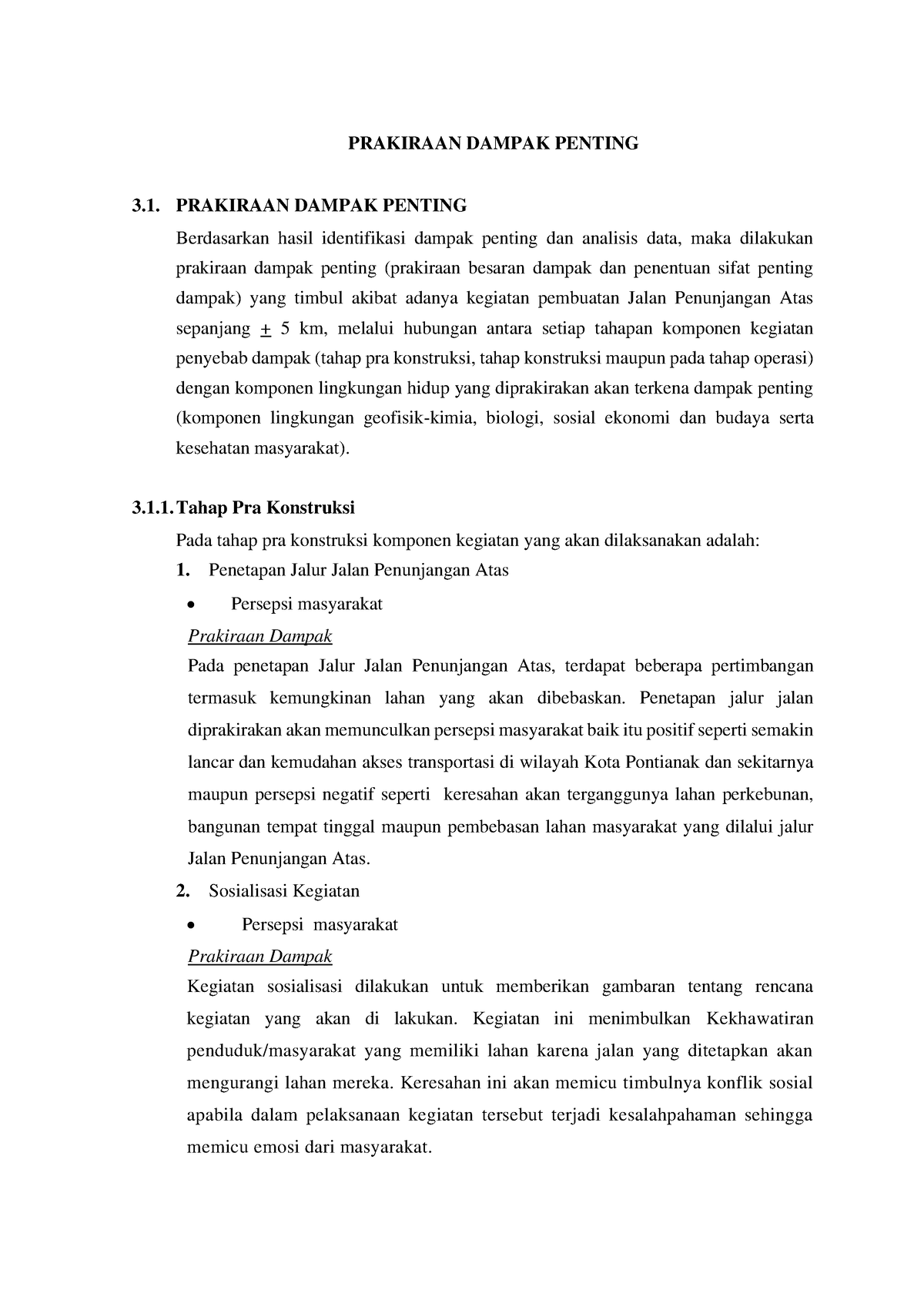 Analisis Mengenai Dampak Lingkungan Hidup 2 - PRAKIRAAN DAMPAK PENTING ...