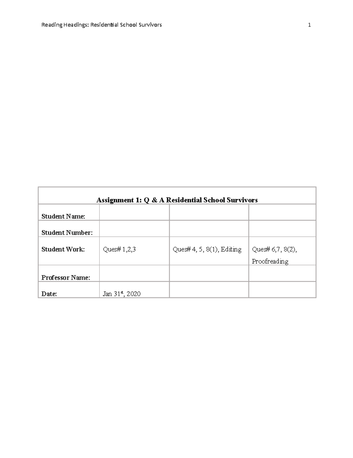 residential schools assignment pdf