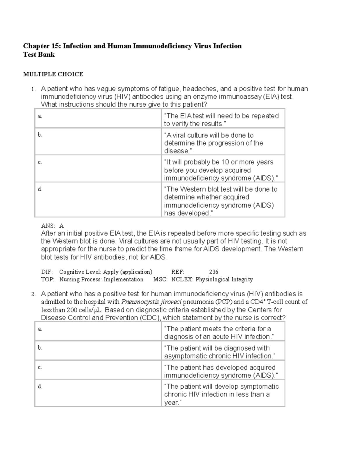 Infection and HIV lecture notes Chapter 15 Infection and Human