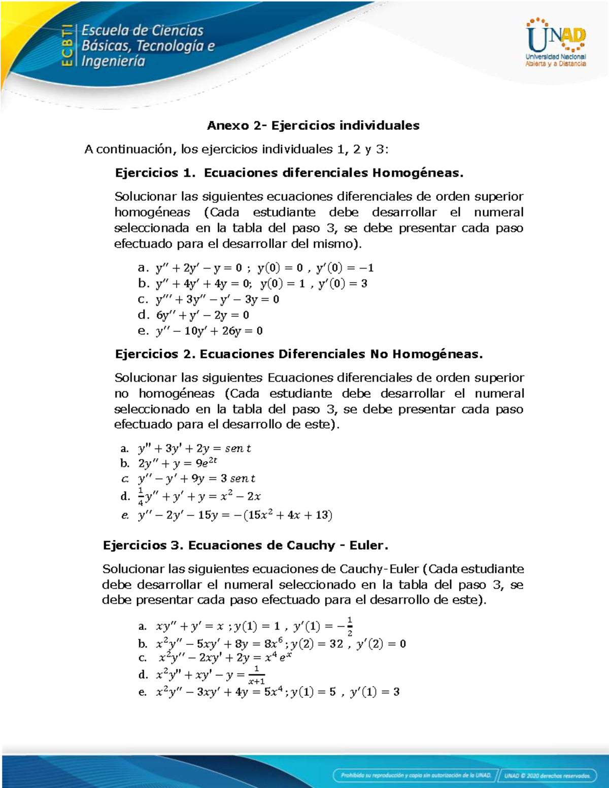 Anexo 2 - Ejercicios Individuales - Tareas 2 - Anexo 2- Ejercicios ...