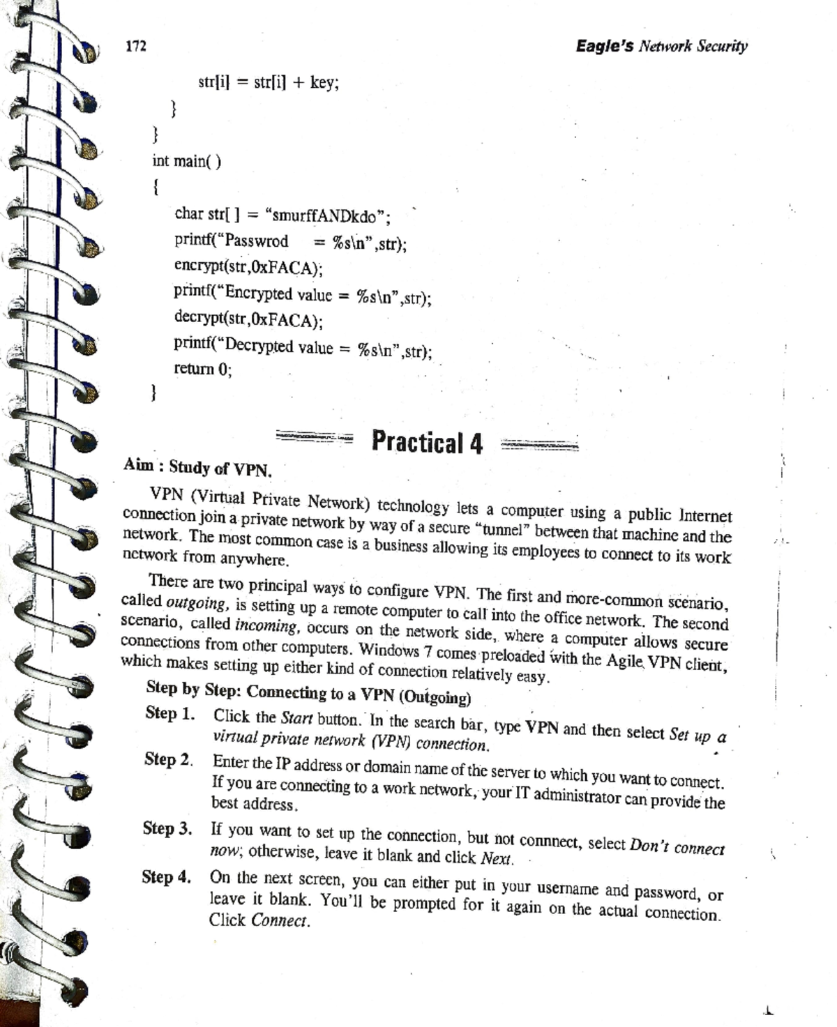 NS Practical 4 - Network security - 172 Eagle's Network Security str[il ...