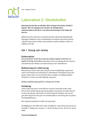 Laboration 2 Magnetism Och Induktion Hemma - Fysik 2 Laboration Hemma ...