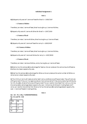 Microeconomics Notes ECT1100, ECF1100 - Microeconomics - Monash