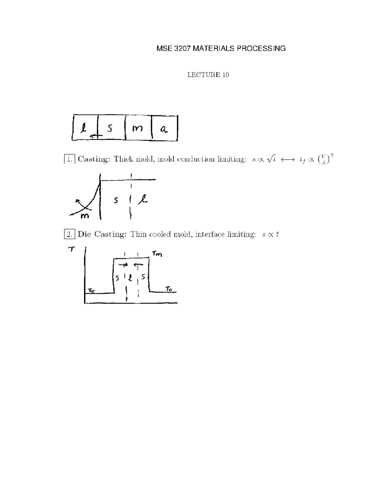 MSE3207 Lec10 - mechanical or thermal processing of metals, thermal ...