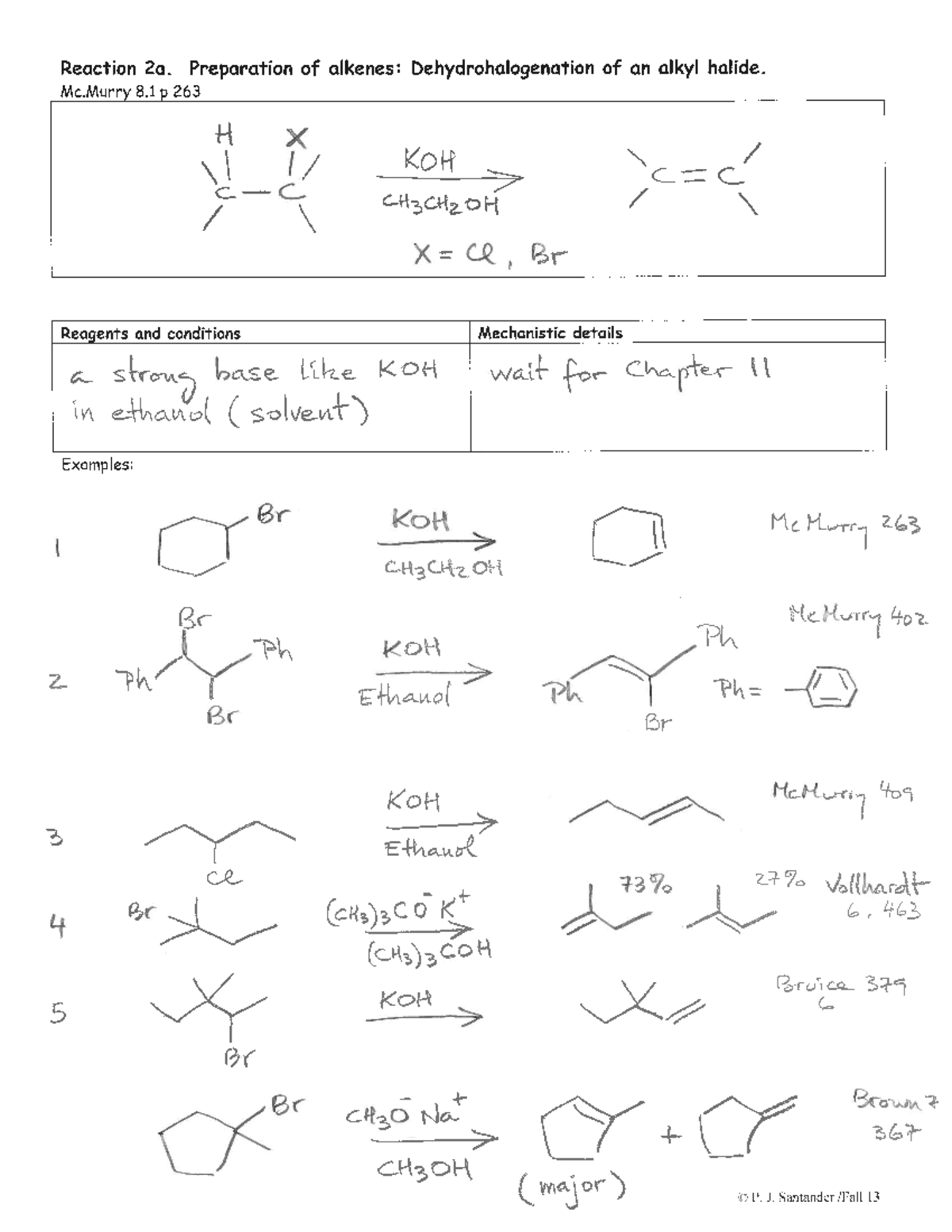 6 Rxns 2a to 16 - Chemical reactions and mechanisms - CHEM 227 - Studocu