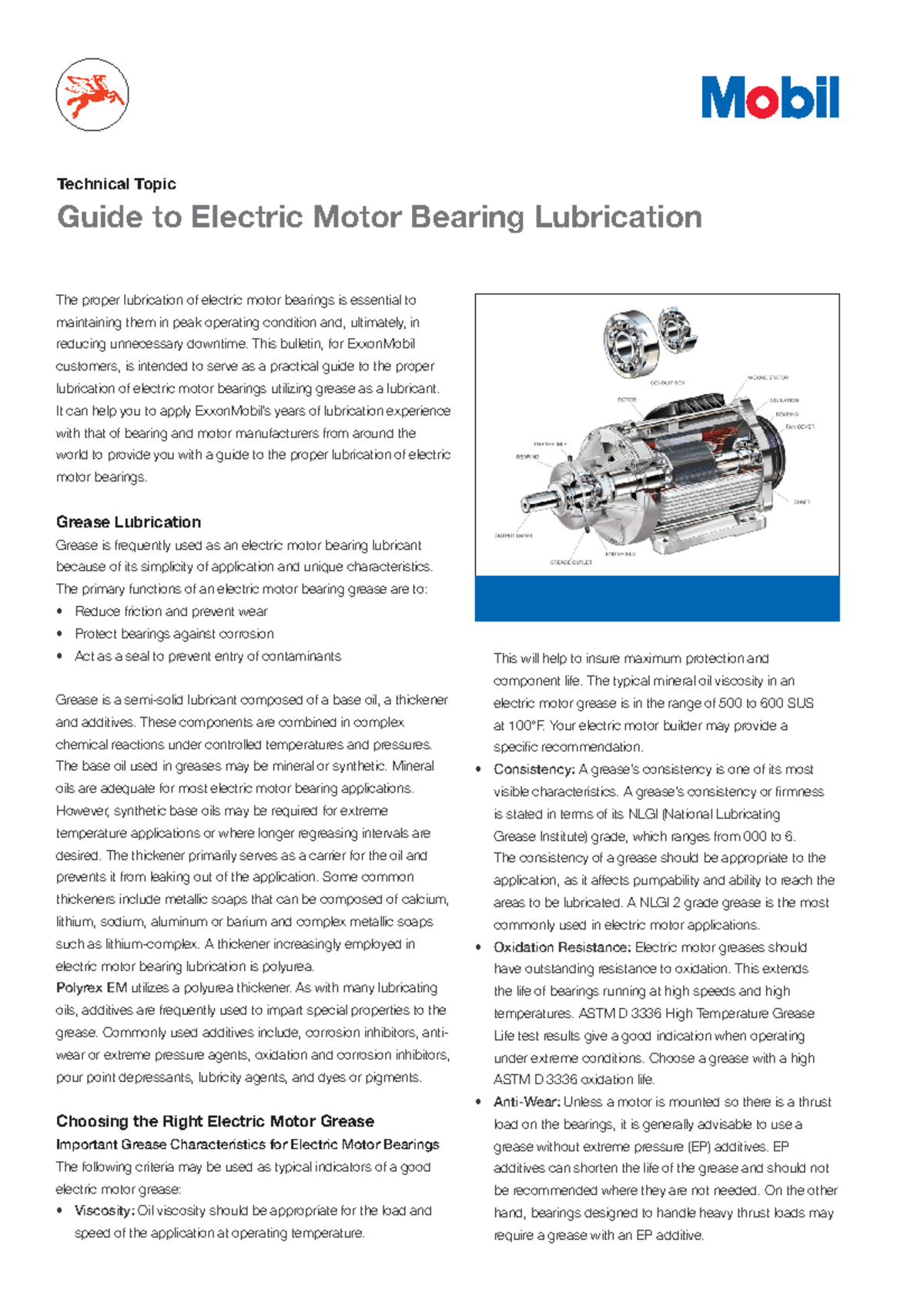 Tt electric motor bearing lubrication guide The proper lubrication of