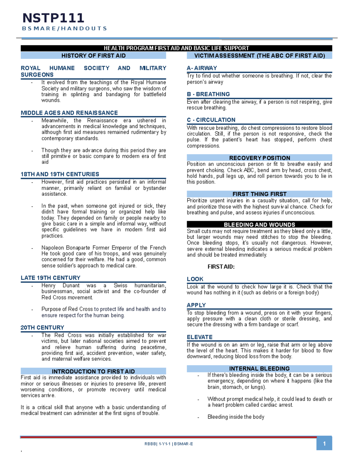 Handout-3-NSTP - nstp handout - Report on Carcinogens (12th Ed ...