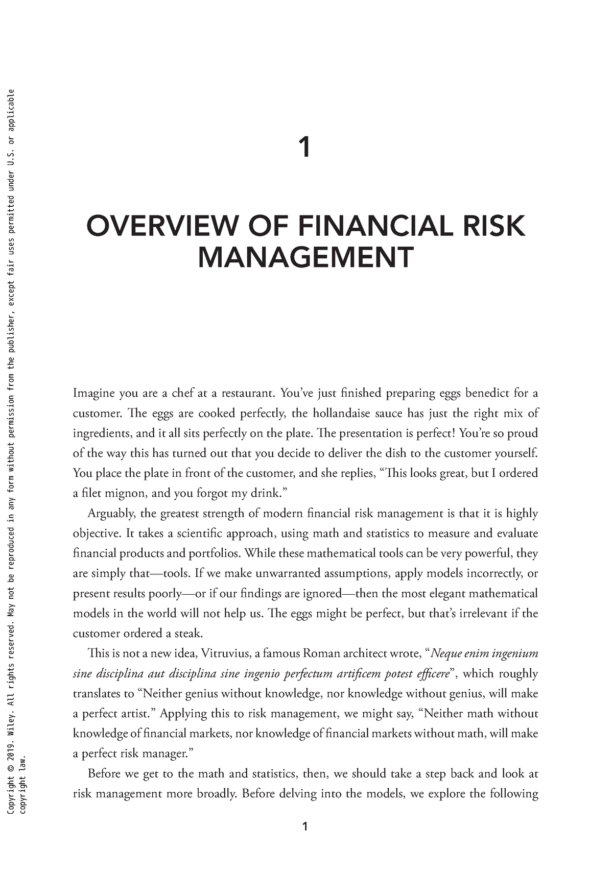 Textbook version on Overview of Financial Risk management - BEO2401 ...