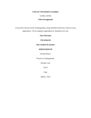 Theories of Management - Week 4 Summative Assignment - The Influence of ...