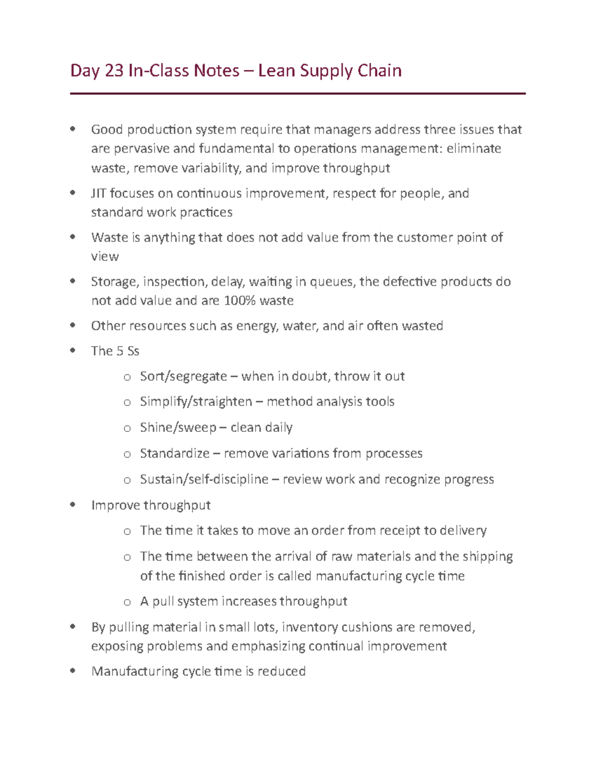 Day 23 In-Class Notes - Powerpoint Lectures - Day 23 In-Class Notes ...