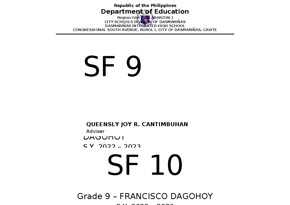 Labels-for-envelopes - ####### Republic of the Philippines Department ...