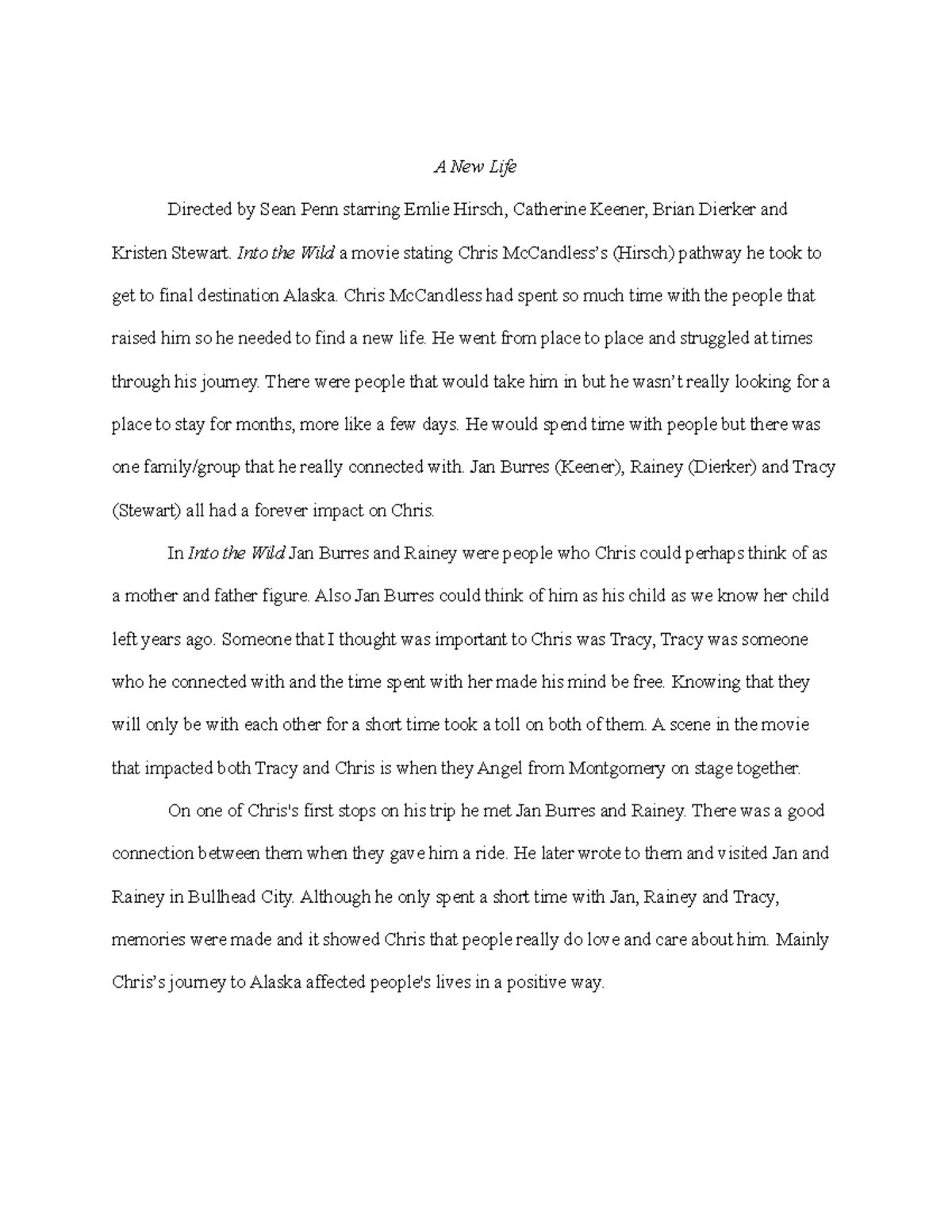 into the wild rhetorical essay