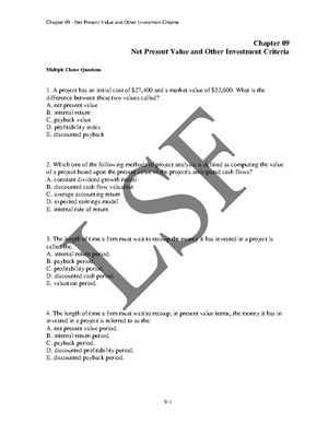 Chap009 - Chapter 09 Plant and Intangible Assets True / False Questions ...