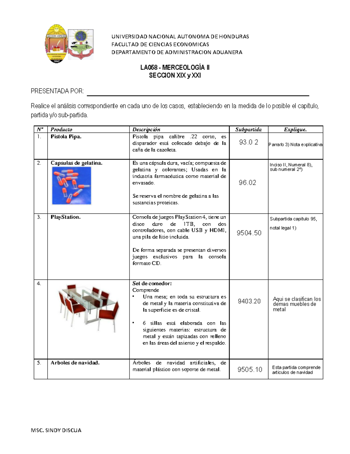 A11 Ejercicios Propuestos De La Sección Xix A Xxi Msc Sindy Discua Universidad Nacional 9799