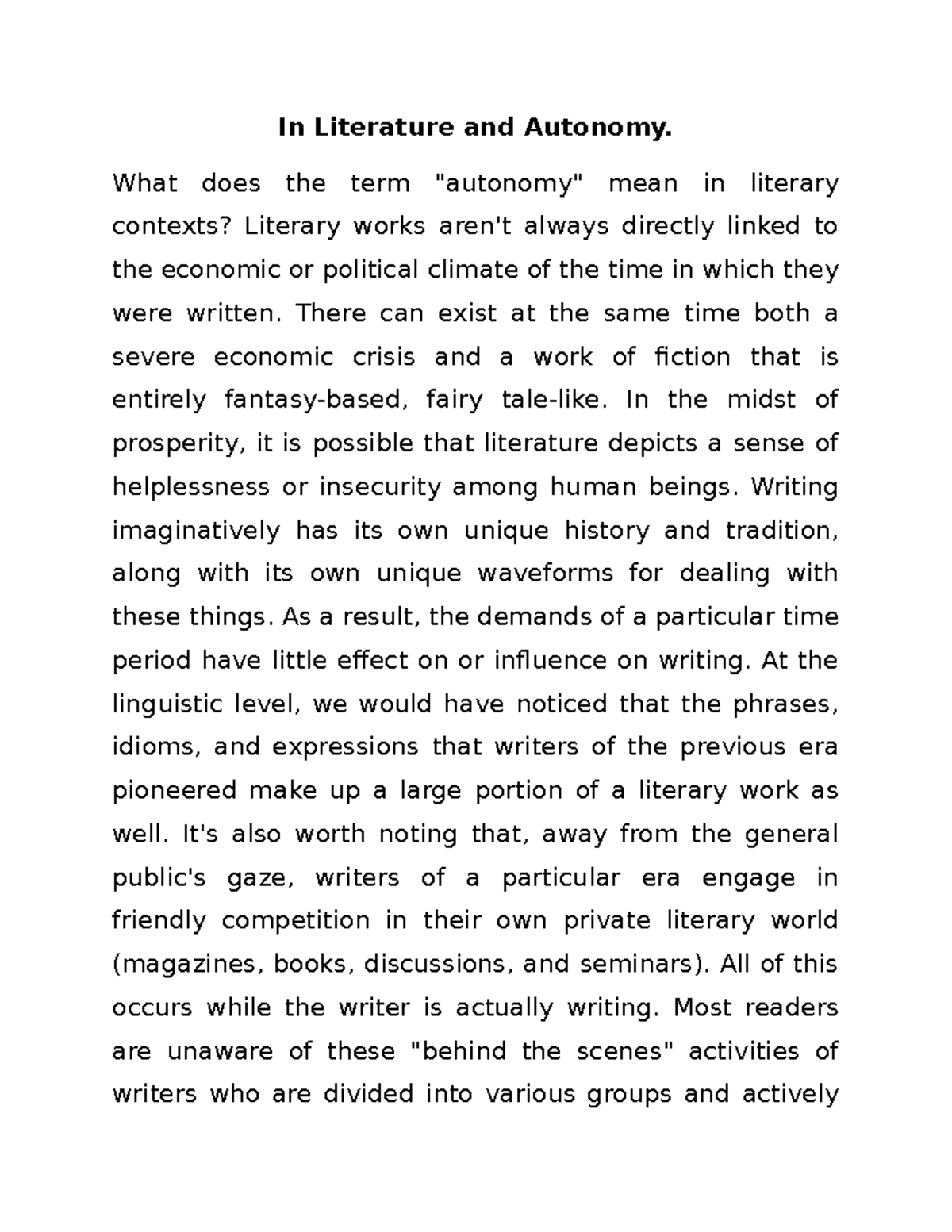 autonomy-in-literature-in-literature-and-autonomy-what-does-the-term