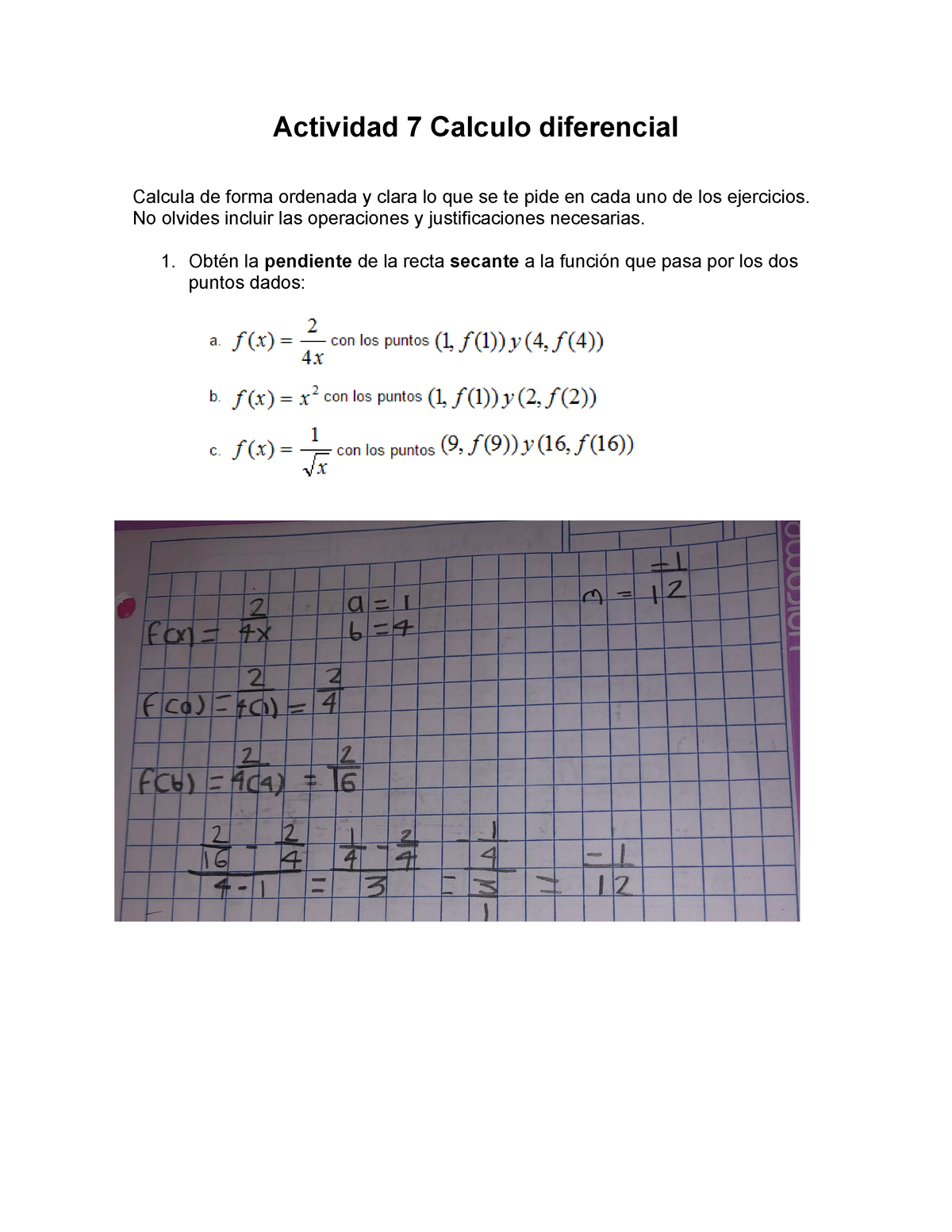 Actividad 7 Calculo Diferencial - Actividad 7 Calculo Diferencial ...