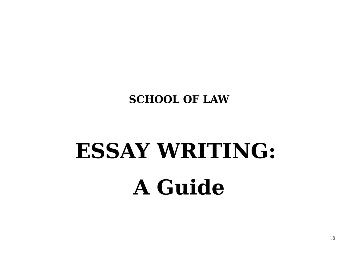 essay writing for law students