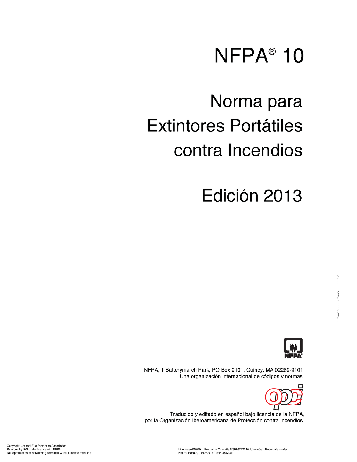 NFPA-10- Extintores - NFPA Æ 10 Norma Para Extintores Port·tiles Contra ...