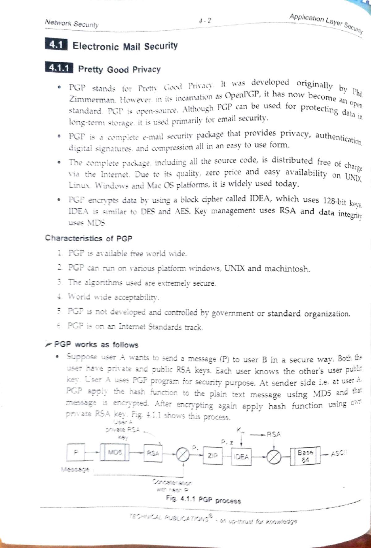 Pgp - Network Secunty 4 Electronic Mail Security 4.1 Pretty Good ...