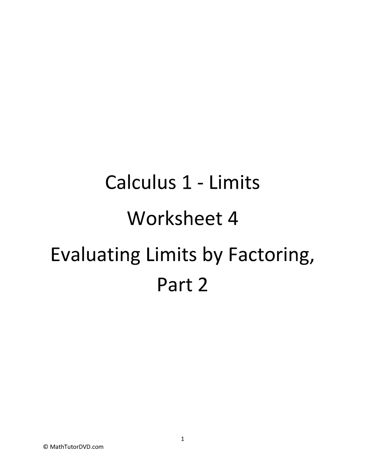 calculus-1-limits-worksheet-4-evaluating-limits-by-factoring