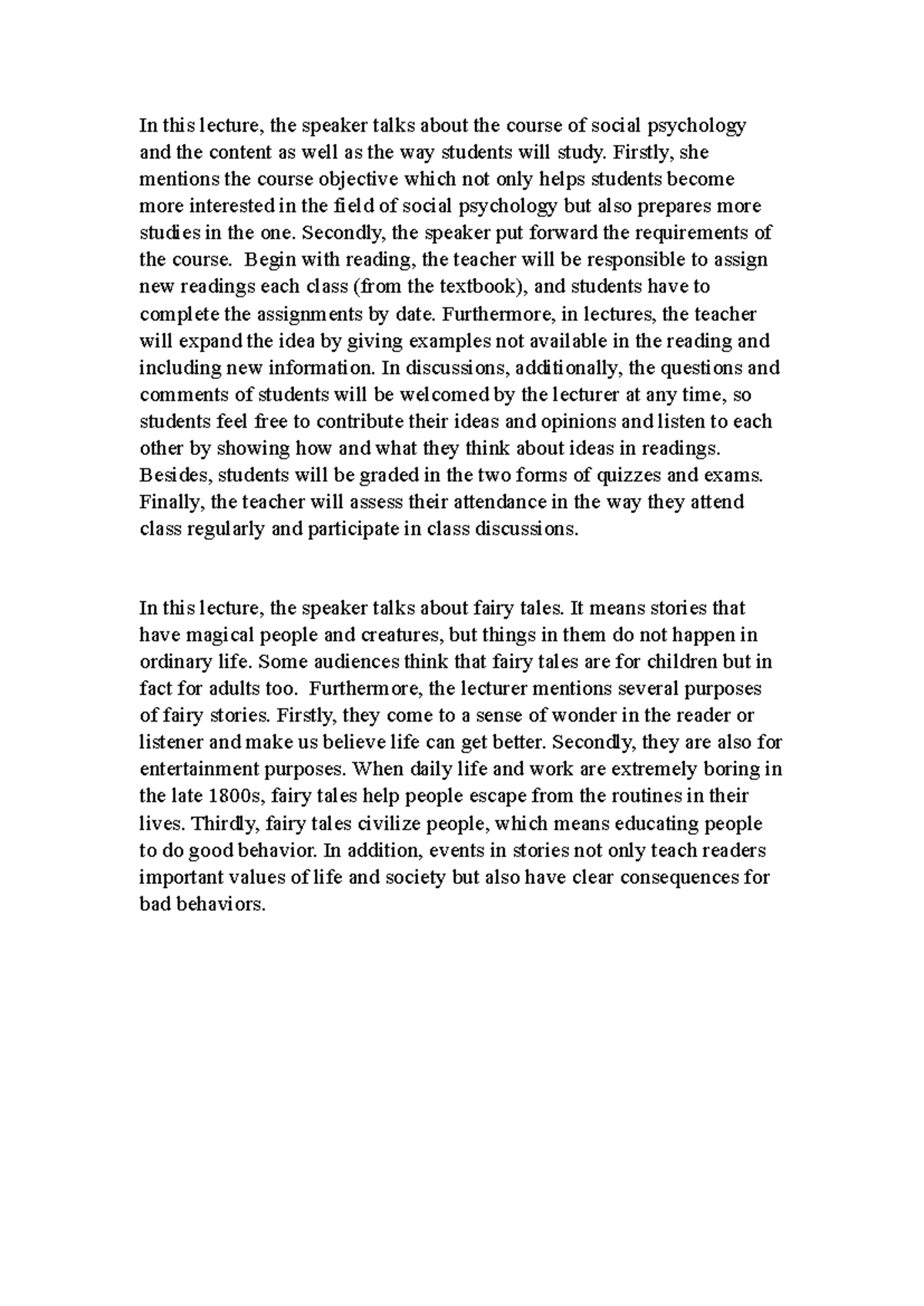 Note taking - In this lecture, the speaker talks about the course of ...