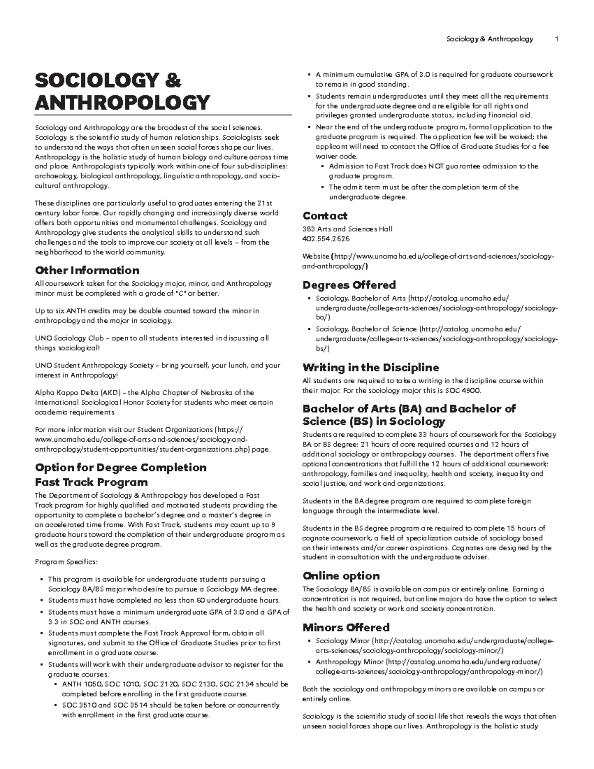 Sociology-anthropology - SOCIOLOGY & ANTHROPOLOGY Sociology And ...