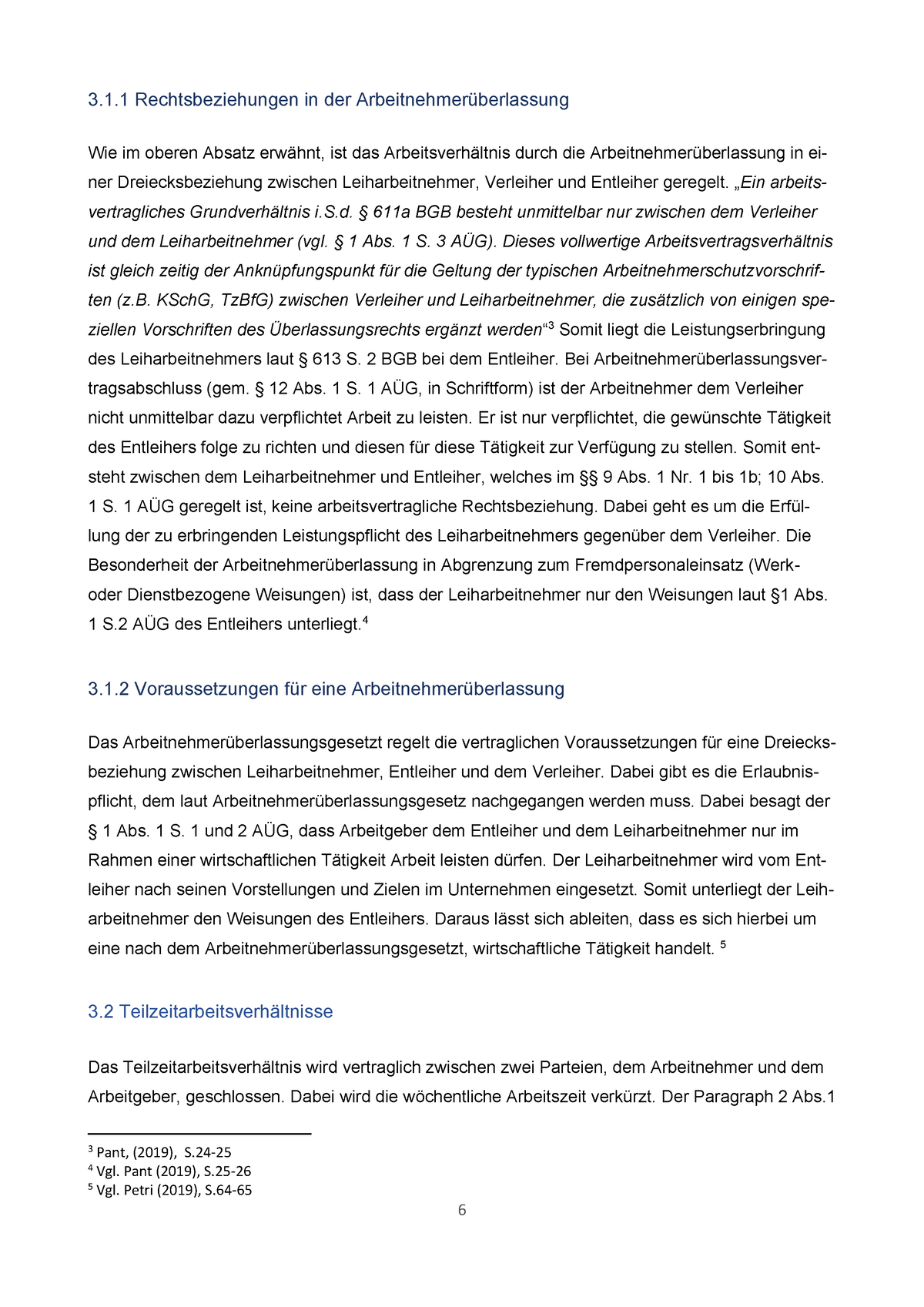 Arbeitsrecht I - Hausarbeit-6 - 6 3.1 Rechtsbeziehungen In Der ...